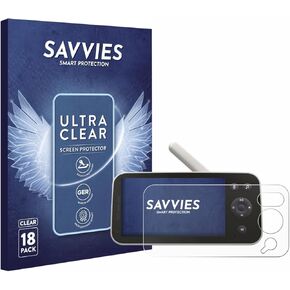 18 حزمة حزمة شاشة واقي متوافق مع Philips Avent SCD973/26 حماية فيلم واضح