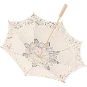 Lace Umbrella Elegant Stylish Bridal Sun Umbrellas for Wedding Photography Party Decoration: