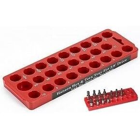 Hansen Hex / Torx Socket Bit Holder Organizer Tray - HSN-50000