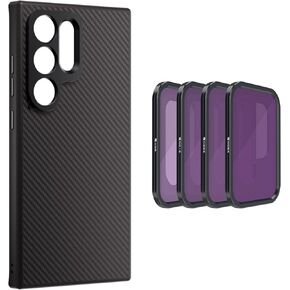 FREEWELL Pro Filmmaker Case ND Filters Kit Compatible with Samsung Galaxy S24 Ultra- 17mm Lens Slot