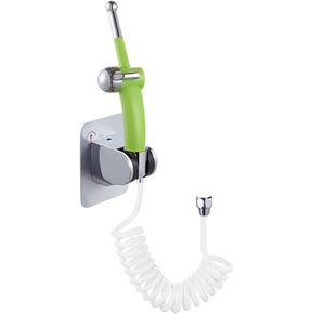 Handheld Bidet Sprayer for Toilet ABS Baby Cloth Diaper Sprayer Portable Hand Held Toilet Bidet Sprayer Head with Bidet Hose for Feminine Wash, Adjustable Water Pressure Control(White)