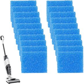 20PCS Replacement Filter Sponges for Tineco iFloor H10B-01 Compatible with Cordless Wet Dry Vacuum Cleaner (Blue)