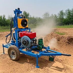 Water Well Drilling Rig Mobile Hydraulic Drill for Small Water Boreholes Compact Lightweight Borehole Drilling Equipment