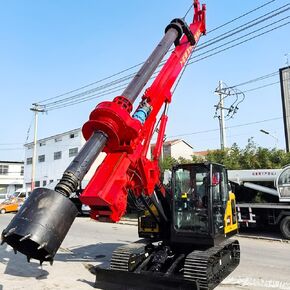 Compact Crawler Rotary Drill Rig for Urban Construction and Basement Drilling