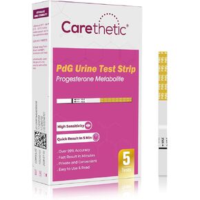PdG Test Strips - Progesterone Urine Test Kit - at-Home Ovulation Confirmation Test for Women - 5 Tests