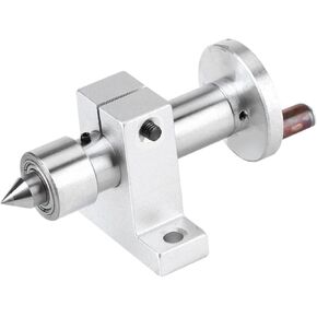Joyzan Double Bearing Live Center, Adjustable Revolving Head Stoke DIY Parts Telescopic Taper Metal Accessories Holing Depth for Mini Lathe Machine Woodworking Tool Tailstock Wood Chuck Miniature Car