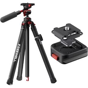Freewell Carbon Fiber Travel Tripod & Quick Release Clamp Kit