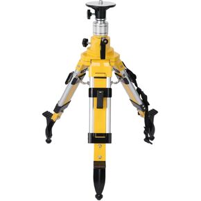 MOETER Elevator Tripod, Heavy-Duty Survey Tripod with 5/8"-11 Thread – Adjustable Height 27-66 inches, with Non-Skid Feet & Shoulder Strap for Laser Level Construction Surveying