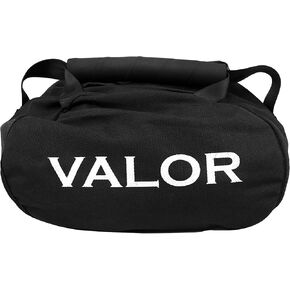 Valor Fitness Workout Sandbag - Self Fill Duffle - Fat Grip Handle - Heavy Duty Vinyl - Double Bladders Reinforced Zipper- Gym Strength Conditioning – Max Weight 50 lbs