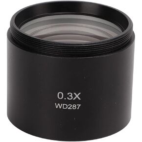 عدسة المجهر 3 مضاعفات التخفيض ، الزجاج البصري للتصوير الجيد ، محول عدسة المجهر M48mm (0.5x)