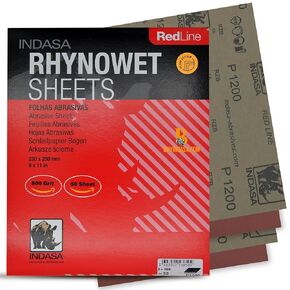 50 PCS Redline Full Sheets 9 "X11" Syts Sants Series 6-Rhynowet-800-GRIT-دعم مطاطية مقاومة للماء