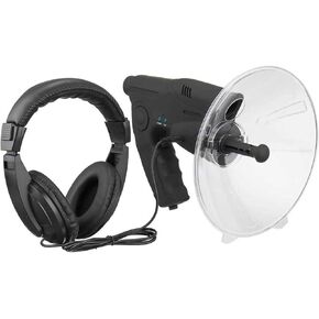 Parabolic Microphone Monocular, Long Distance Bird Watching Instrument Portable Listening Device ABS Parabolic Microphone Suitable for Adults and Children