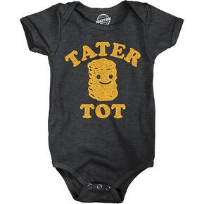 Crazy Dog T-Shirts Tater Tot Baby Bodysuit Funny Sarcastic Graphic Novelty Jumper For Infants