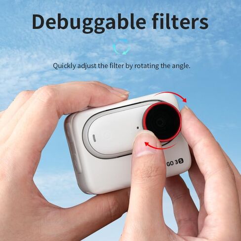 Filter/Lens Filter Set for Insta360 GO 3S Additional Lenses Optical Glass, high Transmittance, Multi-Layer Coating, Waterproof, Anti-Scratch, dustproof, Oil-Resistant (UV) in Saudi Arabia
