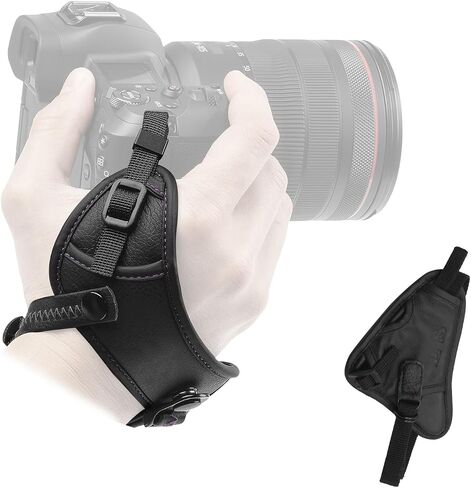 LimoStudio Camera Hand Straps, Padded Wrist Grip for DSLR Cameras, Premium Microfiber Synthetic Leather - Variation in Saudi Arabia