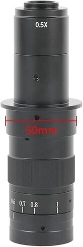 Adjustable 180X 120X 300X 200X 130X Zoom C Mount Lens 0.7X~4.5X Magnification 25mm for HDMI USB Industry Video Microscope Camera(130X) in Saudi Arabia