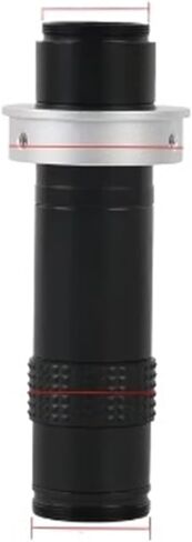130X 260X Adjustable Continuous Big Visual Field Long Zoom C Mount Lens Fo Industrial HDMI VGA USB Video Microscope Camera(50mm 260X) in Saudi Arabia