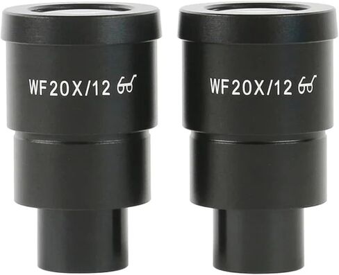 One Pair 2 pcs 10X 20X WF10X/23 WF10X/20 WF20X/10 WF30X/9 Wide Field Eyepiece Lens for Stereo Trinocular Biological Microscope(WF10X-24) in Saudi Arabia