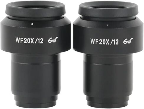 One Pair 2 pcs 10X 20X WF10X/23 WF10X/20 WF20X/10 WF30X/9 Wide Field Eyepiece Lens for Stereo Trinocular Biological Microscope(WF10X-24) in Saudi Arabia