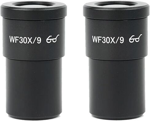 One Pair 2 pcs 10X 20X WF10X/23 WF10X/20 WF20X/10 WF30X/9 Wide Field Eyepiece Lens for Stereo Trinocular Biological Microscope(WF10X-24) in Saudi Arabia