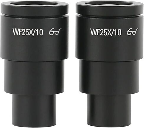 One Pair 2 pcs 10X 20X WF10X/23 WF10X/20 WF20X/10 WF30X/9 Wide Field Eyepiece Lens for Stereo Trinocular Biological Microscope(WF10X-24) in Saudi Arabia