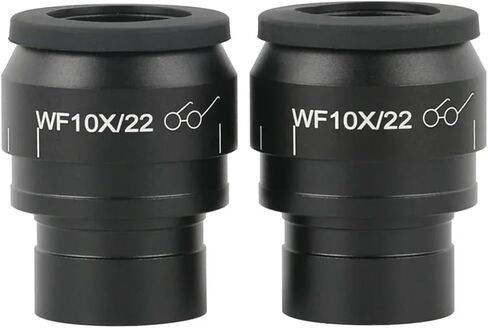 One Pair 2 pcs 10X 20X WF10X/23 WF10X/20 WF20X/10 WF30X/9 Wide Field Eyepiece Lens for Stereo Trinocular Biological Microscope(WF10X-24) in Saudi Arabia