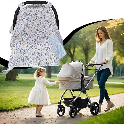 Car Seat Sun Shade Cover | Crib Sunshade,Baby Automobile Seat Canopy Stroller Sunshade Breathable Sun Protector for Boys Girls in Saudi Arabia