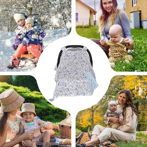 Car Seat Sun Shade Cover | Crib Sunshade,Baby Automobile Seat Canopy Stroller Sunshade Breathable Sun Protector for Boys Girls in Saudi Arabia