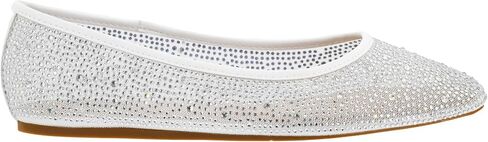 Corkys Footwear Hey Girl It's A Vibe Slip-on Ballerina Flat - Rhinestone Mesh Body, Closed Toe, Breathable and Lightweight Elegance, Comfortable and Lightly Cushioned Insoles in Saudi Arabia