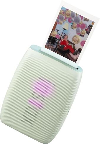 Fujifilm Instax Mini Link 3 طابعة الهاتف الذكي (Sage Green) + حقيبة سفر صغيرة Instax Mini الفورية (20 ورقة) in Kuwait
