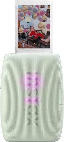 Fujifilm Instax Mini Link 3 طابعة الهاتف الذكي (Sage Green) + حقيبة سفر صغيرة Instax Mini الفورية (20 ورقة) in Kuwait