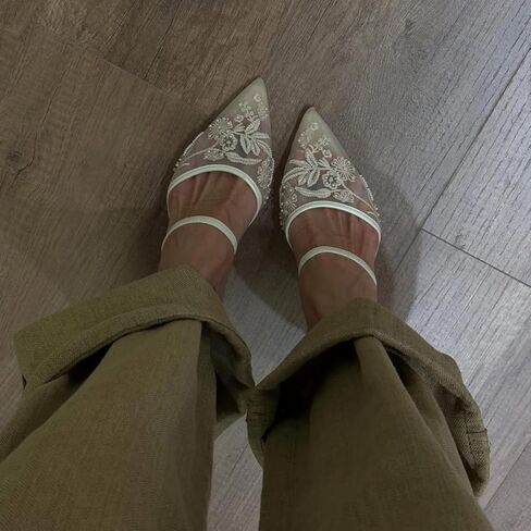 Mesh Slingback Pumps Shoes for Women in Saudi Arabia