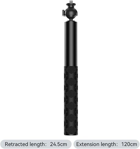 70cm/120cm Ball Head Selfie Stick Extension Monopod Stick for DJI/Insta360 Series Sports Camera Accessories (120cm Selfie Stick【1/4 Model 】) in Saudi Arabia