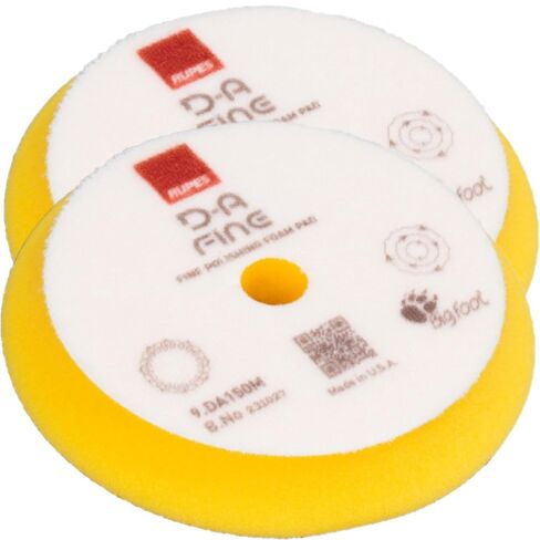 RUPES D -A Series 6 "حزمة منصات تلميع الرغوة المدارية - تشمل 2 غرامة ، و 2 من فوط الرغوة الخشنة - مصممة لتلبية الاحتياجات المتنوعة لتفاصيل السيارات in Saudi Arabia