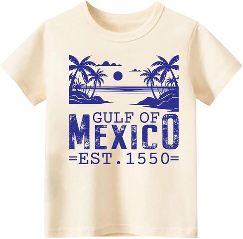 Gulf of Mexico T Shirt for Toddler Boys Girls, Kids Stay Salty and Resist T-Shirts 1550, 2-8T Short Sleeve Tee in Saudi Arabia