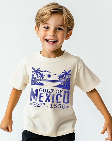 Gulf of Mexico T Shirt for Toddler Boys Girls, Kids Stay Salty and Resist T-Shirts 1550, 2-8T Short Sleeve Tee in Saudi Arabia