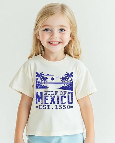 Gulf of Mexico T Shirt for Toddler Boys Girls, Kids Stay Salty and Resist T-Shirts 1550, 2-8T Short Sleeve Tee in Saudi Arabia