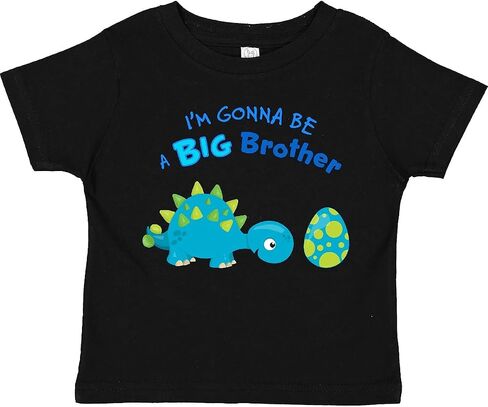 inktastic Happy Dinosaur Future Big Brother Toddler T-Shirt in Saudi Arabia