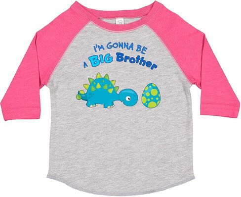 inktastic Happy Dinosaur Future Big Brother Toddler T-Shirt in Saudi Arabia