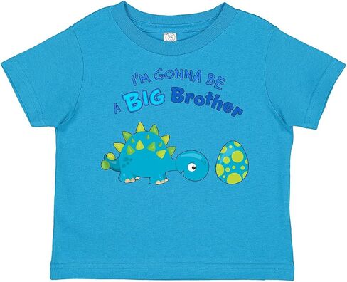 inktastic Happy Dinosaur Future Big Brother Toddler T-Shirt in Saudi Arabia