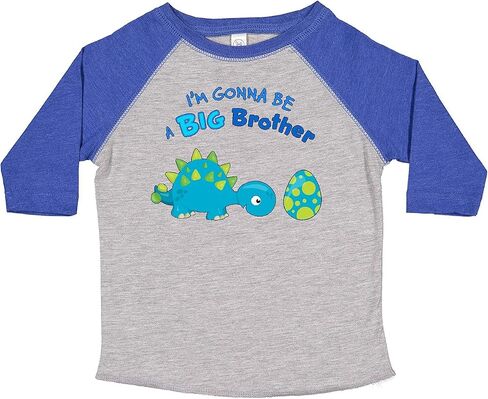 inktastic Happy Dinosaur Future Big Brother Toddler T-Shirt in Saudi Arabia
