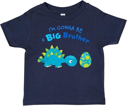 inktastic Happy Dinosaur Future Big Brother Toddler T-Shirt in Saudi Arabia