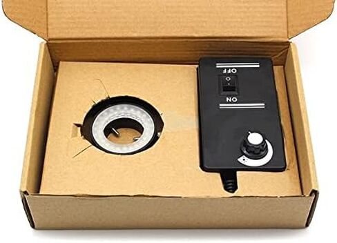 ZTBH Microscope Accessories Kit Industrial Microscope Ring Light Inner Diameter 30mm Adjustable White Yellow Microscope Slides (Color : White) in Saudi Arabia