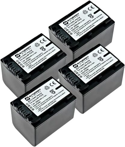 Synergy Digital Camcorder Batteries, Compatible with Vivitar VIV-SB-FV70 Camcorder Batteries (li-ion, 7.4V, 2060 mAh), Set of 2 in Saudi Arabia