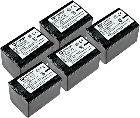 Synergy Digital Camcorder Batteries, Compatible with Vivitar VIV-SB-FV70 Camcorder Batteries (li-ion, 7.4V, 2060 mAh), Set of 2 in Saudi Arabia
