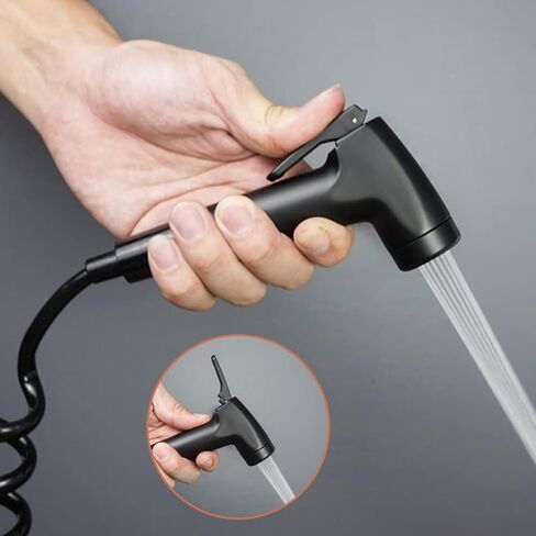 Handheld Bidet Sprayer ABS Baby Cloth Diaper Sprayer Portable Hand Held Toilet Bidet Sprayer Head with Bidet Hose for Feminine Wash, Pet Washing, Easy to Install(D) in Kuwait