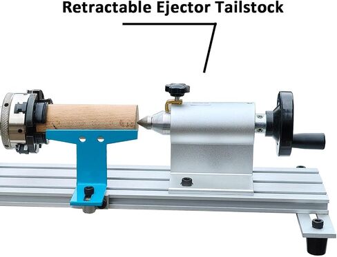 Mini Lathe Wood Lathe Machine Multi-Purpose Type Extended Processing Diameter 2.5 Inche, Processing Length 7.5 Inche Support for Drilling in Saudi Arabia
