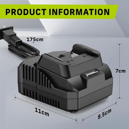 21V Lithium Battery Charger Replacement for Narbell Lithium Ion Battery Compatible with Tools Outdoor Equipment and 20V Leaf Blower Class 2 Battery Charger in Saudi Arabia