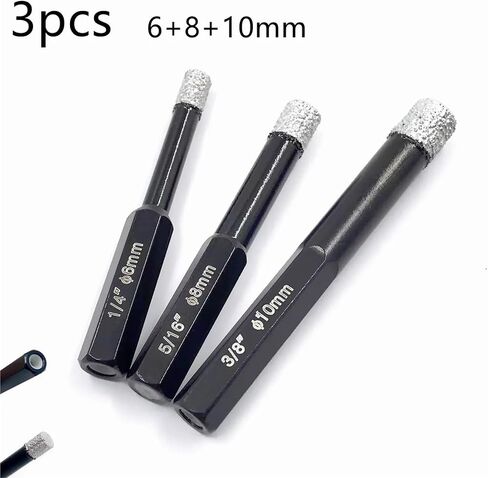 Diamond Drill Bit 6/8/10/12/14mm Power Tool Diamond Tile Hole for Glass Marble Granite Brick Tile Ceramic Porcelain Concrete 1Pcs(14mm) in Saudi Arabia