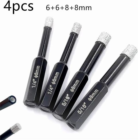Diamond Drill Bit 6/8/10/12/14mm Power Tool Diamond Tile Hole for Glass Marble Granite Brick Tile Ceramic Porcelain Concrete 1Pcs(14mm) in Saudi Arabia